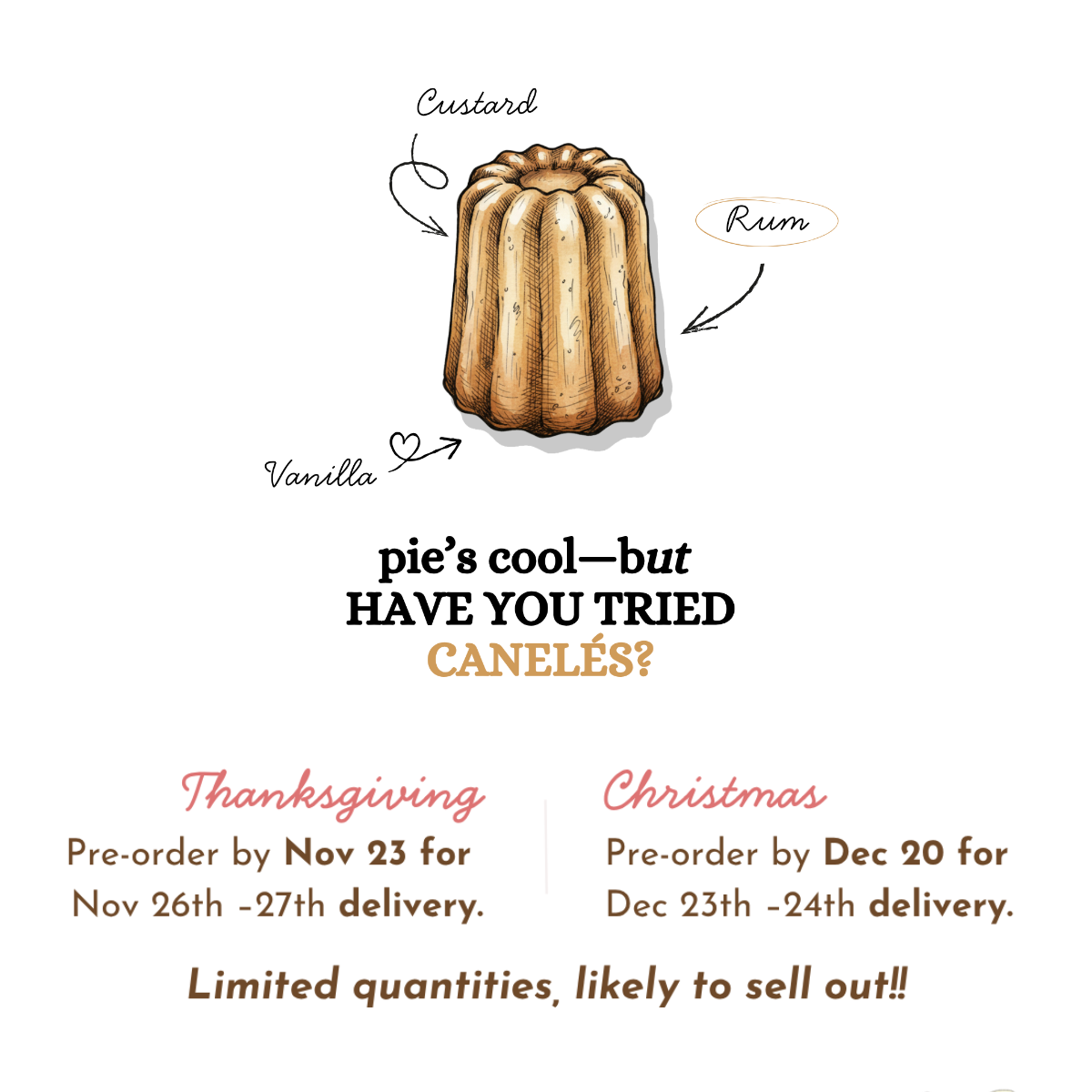 Festive Treats & desserts - Pre-order for the holidays