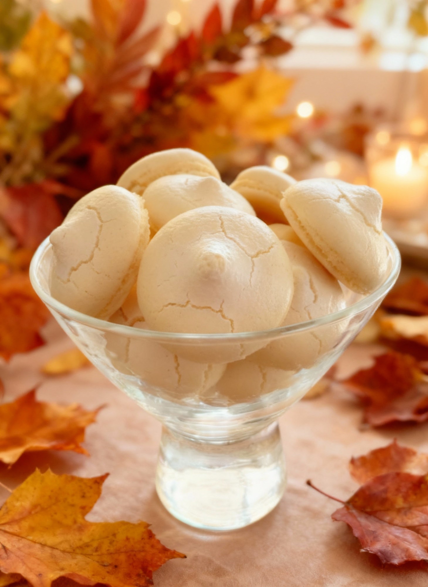 Light and crunchy coffee-flavored French meringues, handcrafted by French Atelier, a French Bakery in Venice,Florida.