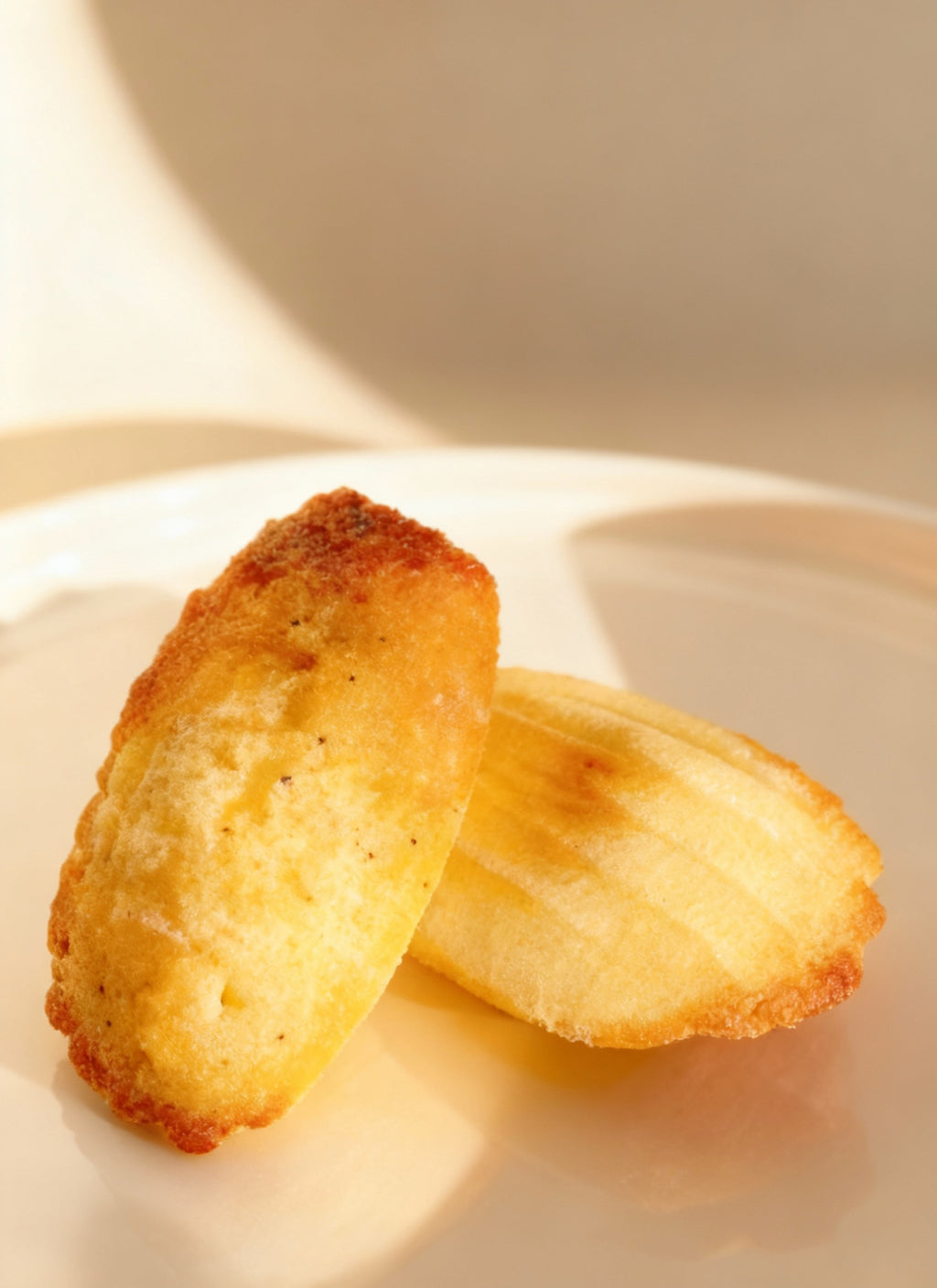 Traditional French Madeleines with lemon and poppy seeds, artisanal pastry from French Atelier Venice.